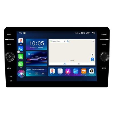 8"/9"/10" Кнопка Android 12 QELD Экран Автомобильное радио Стерео Wifi GPS навигация2G 32G CarPlay 2 Din Автомобильный аурорадио мультимедийный проигрыватель