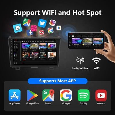 Высокое разрешение 9&quot; Android 10 Car Audio Radio Стерео с GPS WIFI IPS Car Screen