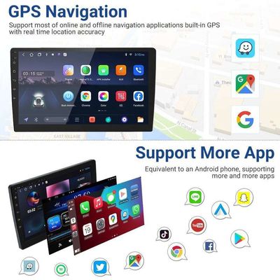 Универсальное автомобильное радио с Wifi App Control Рулевое колесо Резистивный сенсорный экран