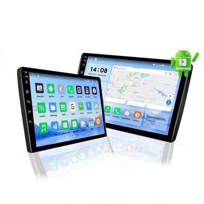 Универсальное автомобильное радио 2Din с беспроводным Android Auto/CarPlay и задней камерой