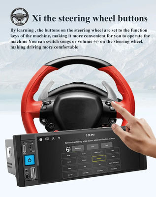 Автомобильное радио беспроводное Carplay 1Din MP5 плеер с FM/AM/RDS мультимедиа и Bluetooth
