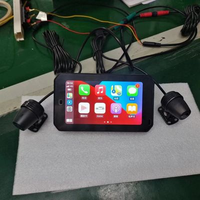 IP67 водонепроницаемый 5-дюймовый IPS экран Мотоцикл Carplay GPS навигатор 2 в 1 беспроводной Apple Car-play Android Auto