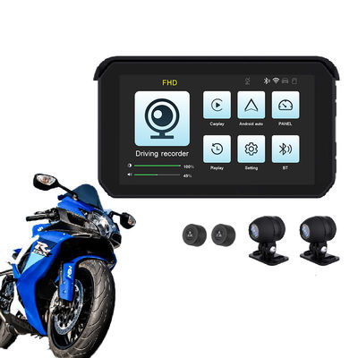 Автомобиль Мотоцикл GPS навигатор 5 дюймовый экранный рекордер с обнаружением давления в шинах
