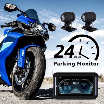 Портативная навигация на мотоцикле GPS 5 дюймовый беспроводный Apple Carplay и Android Auto