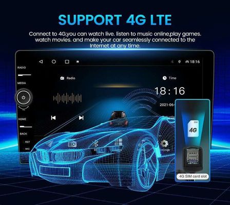 Универсальный встроенный Wi-Fi 9/10 дюймов Android 11.0 Автомобильный мультимедийный проигрыватель для Toyota Nissan