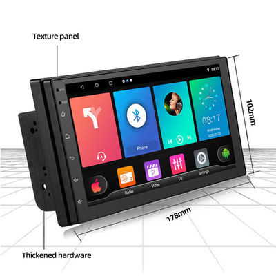 Встроенный беспроводный CarPlay 7 дюймовый сенсорный экран USB AUX BT Double Din Car Radio для универсального аудио