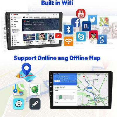 BT5.0 Wifi Hotspot GPS IPS Full Touch Screen 2 32 ГБ Универсальный 10,1 дюймовый авто MP5 плеер T3
