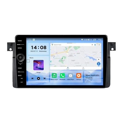 Расположение приборной панели 8core Android 12.0 Octa Core 1 Din Car Stereo Audio Radio Player для BMW E39 M5