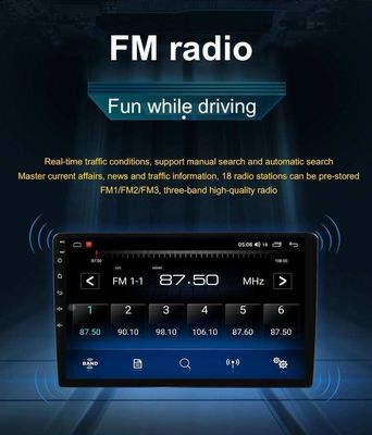 10.1 дюймовый сенсорный экран 2 Din Car Radio с функцией DSP и навигацией BT