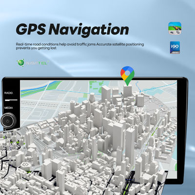 Новейший Android 11 2 DIN Car Multimedia Player с 9 дюймовым сенсорным экраном и GPS WIFI