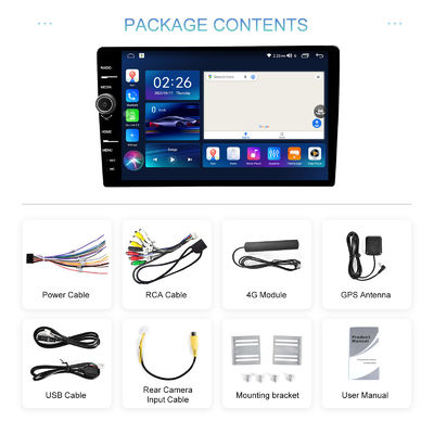 Новейший Android 11 2 DIN Car Multimedia Player с 9 дюймовым сенсорным экраном и GPS WIFI
