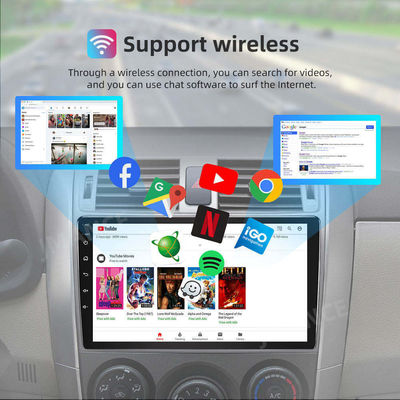 9&quot; IPS/QLED сенсорный экран Android 12 Автомобильное радио с GPS Wifi задней камерой и BT FM RDS