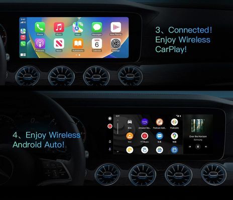 Ввод питания 5V±0.2V 1.0A Wireless Carplay Android Auto для Toyota Volvo VW Kia Benz MG