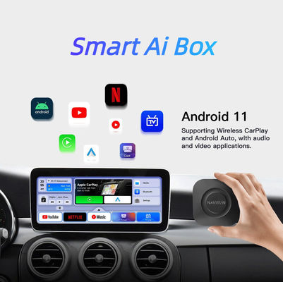Обновление на новейшие технологии беспроводного CarPlay Ai Box для Volvo Ford Benz VW KIA