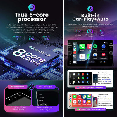 Универсальный встроенный в 4G Android 12 Автоэлектроника TS18 9/10 дюймовый кнопка Headunit Автомобильное радио