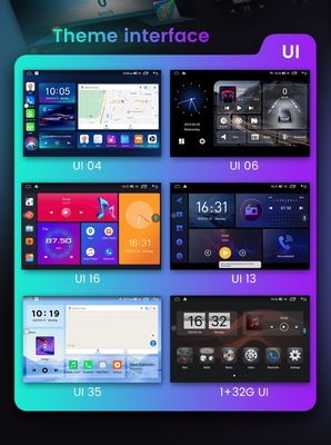 Универсальный встроенный в 4G Android 12 Автоэлектроника TS18 9/10 дюймовый кнопка Headunit Автомобильное радио