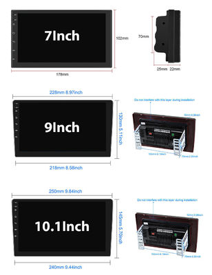 Universal Car 2 Din Android12 Carplay GPS TS7 Player с поддержкой нескольких языков
