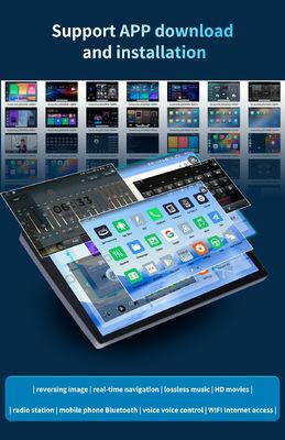 10.1" Metal Body 2 32GB Android Car Media Player с разрешением 2K и навигацией по GPS