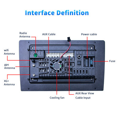 1280*800 разрешение 2 Din Car Radio с Android Auto BT5.0 4G DSP RDS и навигацией по GPS