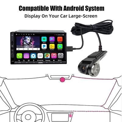 USB Car Dash Cam HD 1080P 170° широкоугольный записыватель передний ADAS Android DVR Ночная версия