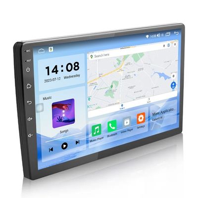 QLED Screen Android 9/10 дюймов 4G RAM 64G ROM Double Din Car MP5 Player с пользовательским интерфейсом