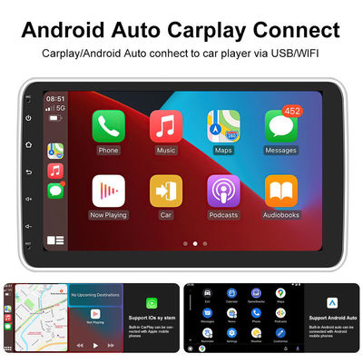 Универсальный 10,36 " IPS Android Автомобильное радио GPS Wifi 1 Din Сенсорный экран Carplay HD Камера