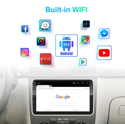 Универсальный 10,36 " IPS Android Автомобильное радио GPS Wifi 1 Din Сенсорный экран Carplay HD Камера