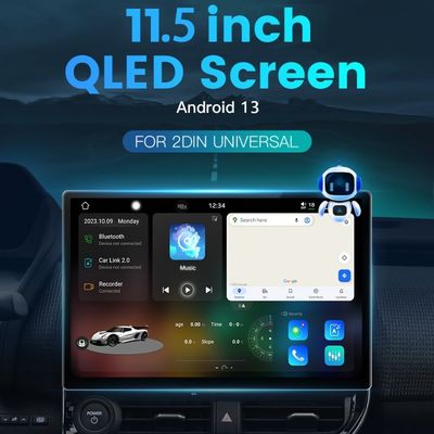 Универсальное автомобильное радио Android13 Car Player с 11,5-дюймовым QELD экраном и 8-ядерным радио TS10