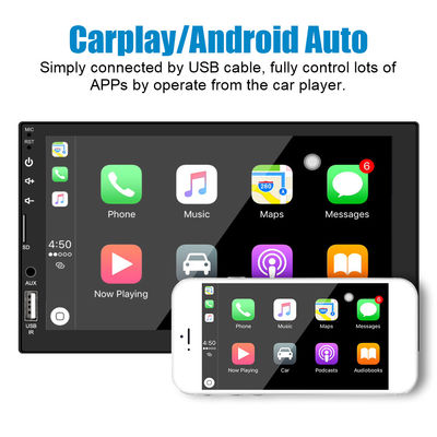 178*102 мм Размер HD сенсорный экран Автомобильный MP5 плеер с Carplay Bluetooth и обратной камерой