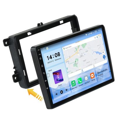Встроенное 2DIN 9" QLED DSP CarPlay 4G LTE Android Car Radio для автомобиля VW Passat B6 B7 Golf Polo Jetta