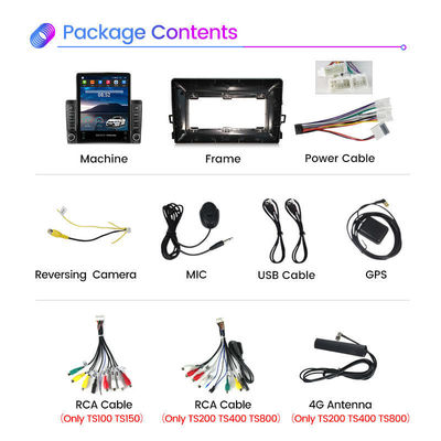 Universal Car Model 9.7 дюйма 2 din Double Din Android 12 Car DVD Player с GPS и Bluetooth
