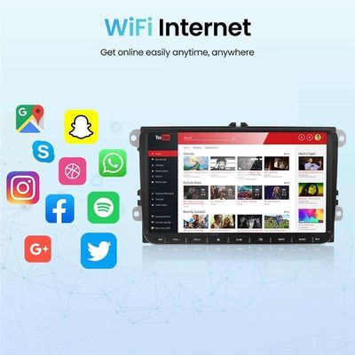 Авторадио Android для VW/Passat b5 6/Golf/Touran/Caddy/Jetta/Polo/Seat 8 дюймовый мультимедийный проигрыватель и радиотунер